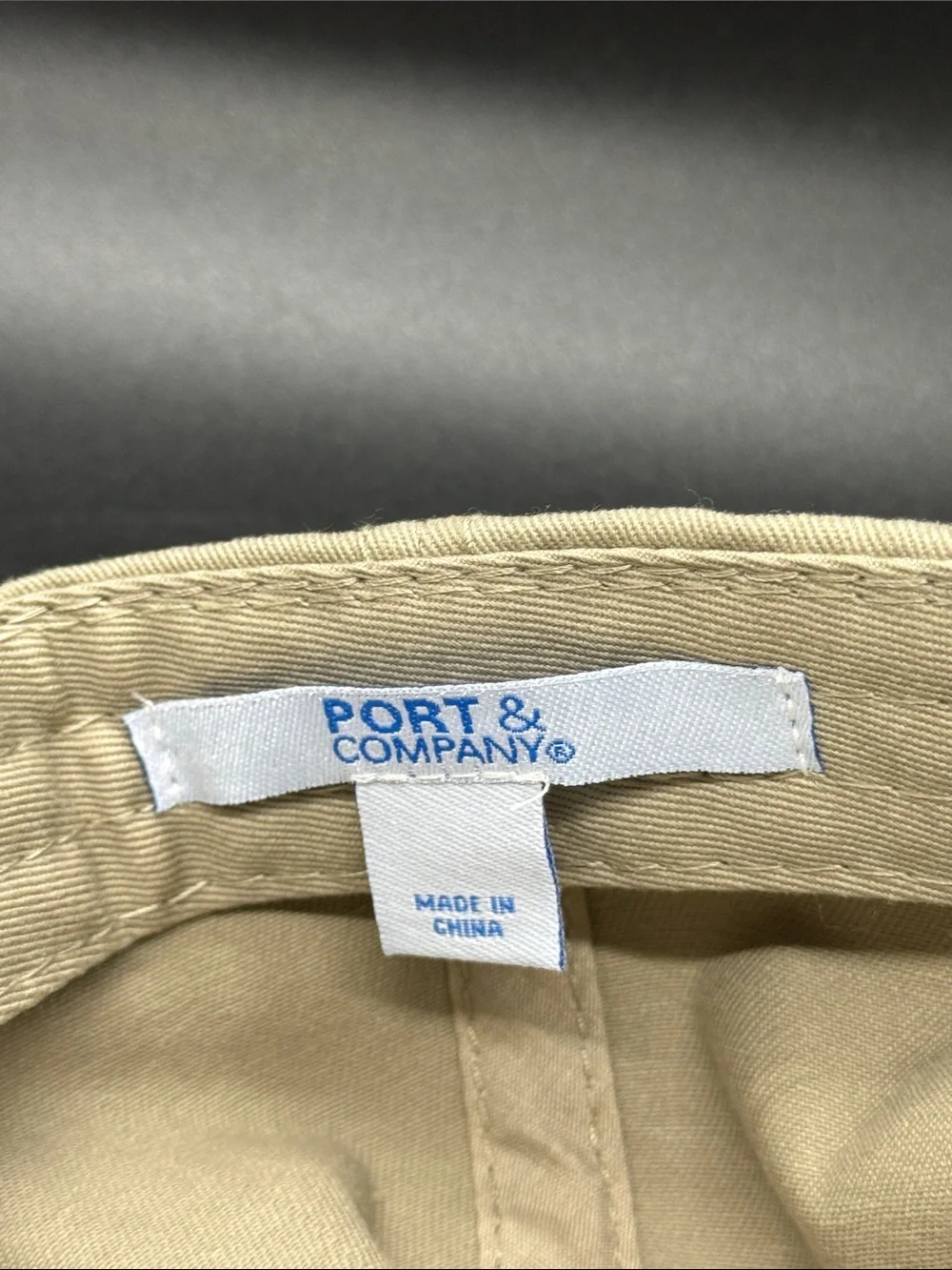 Port and Company 100% Cotton Baseball Hat Smoke School Velcro Back